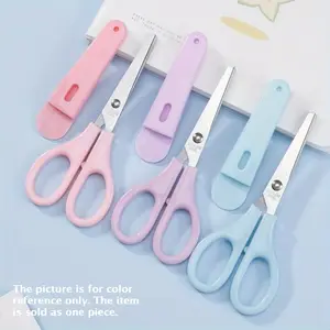 Round Tip Scissors - Precision Cutting Paper, Fabric and Thread, Multipurpose Home and Office Use, Sewing Scissors, Craft Cutting Tools