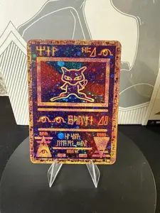 Ancient Mew Promo Pokemon Premium Gold Metal Card Collectible Gift Display