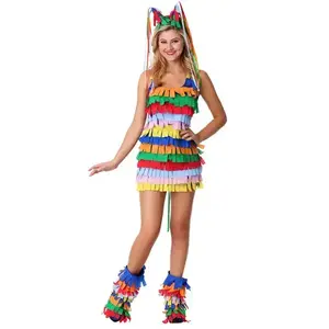 Women's Piñata Dress Costume