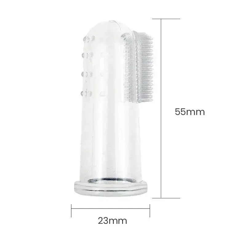 Pet Finger Toothbrush Silicone – Dog Teeth Cleaning Brush for Cats, Soft Puppy Tartar Remover Dental Tool