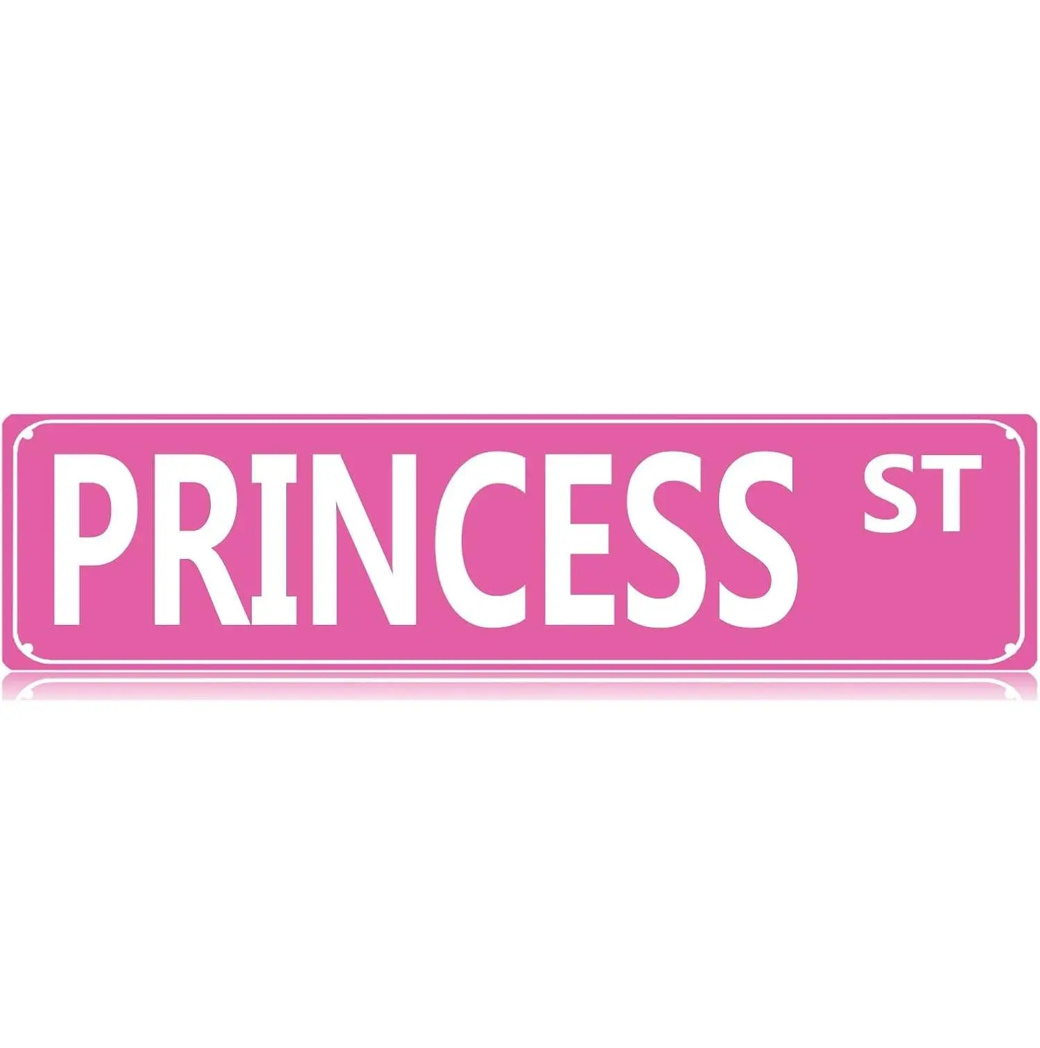 Pink Floral Metal Plaque Sign - 4x16 in Preppy Bedroom Signage, High-Quality Home Decor Accessory for Indoors, Garage & Study, Home Supplies with High Quality Service