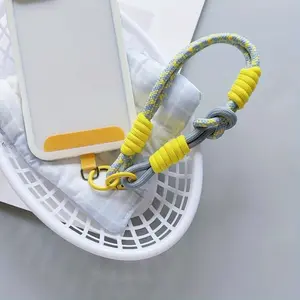 2PCS Sleek MuseRandom Color Phone Lanyard, Anti-lost Phone Strap, Double Layer Nylon Rope Keychain, Camera Strap, Portable Wrist Strap for Phone, Key, Camera, Mobile Phone Lanyard