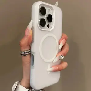 Jelly Candy Color For Magsafe Contrast Case for iPhone 12 13 14 15 16 Pro Max 16 Plus 11 Matte Wireless Charging Colorful Cover