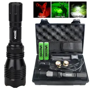 500 size ultra bright flashlight - ultra bright beam with interchangeable red, green, and white LED lights, high-performance flashlight with remote control switch - perfect for night fishing, camping, beekeeping, and outdoor exploration