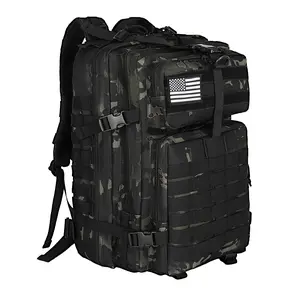 Wolt Tactical Backpack for Men 3 Day Assault Pack Waterproof MOLLE Hiking Backpack Large Camping Hunting Pack with Laptop Compartment Survival Gear Travel EDC Work Bug Out Bag Durable Tear Resistant