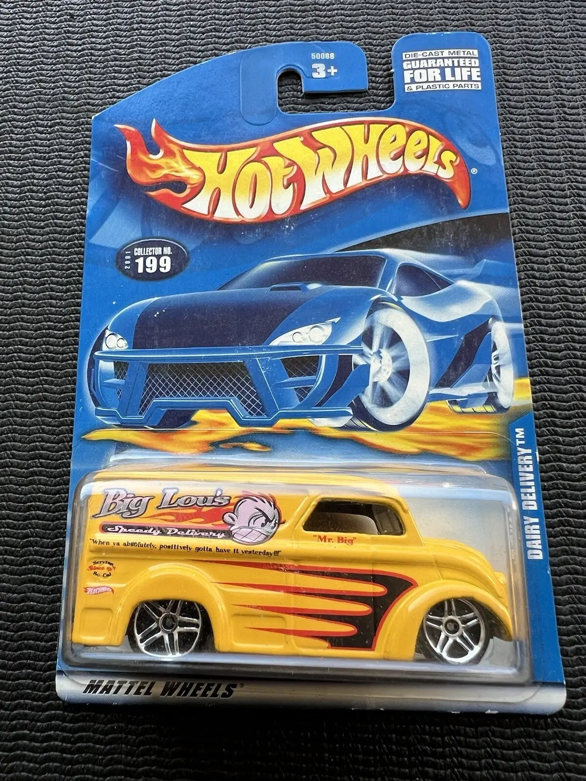 Hot Wheels Yellow & Black Lou’s Speedy So Cal “Mr Big” Dairy Delivery Truck - Super Rare Collectibles Model Car, Hard-to-Find Classic Novelty Toy Vehicle