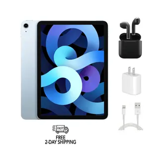 Refurbished Apple iPad Air 4 A2324 (WiFi + Cellular Unlocked) Good Condition with Wireless Earbuds & 1 Year Warranty
