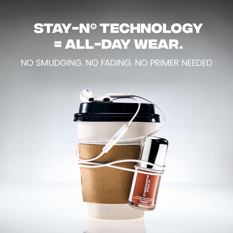 Eyeshadow STAY-N, a buildable, long-lasting, crease-proof liquid eyeshadow