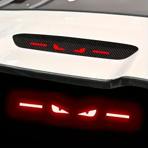 Stylish Carbon Fiber Light Brake Lamp Sticker | High-Position Front Mount for Car Safety | Durable PET Material for Customization | Enhance Vehicle Aesthetics & Visibility with Easy-to-Apply Accessory