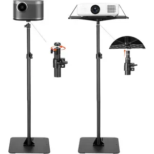 VEVOR Projector Stand with Adjustable Height 30.3 to 63.4 inch, 360 Horizontal Rotation Projectors Cart for Meetings, Outdoor Movies, Video Stand, Gimbal Mount or Tray SupportVEVOR Super Brand Day