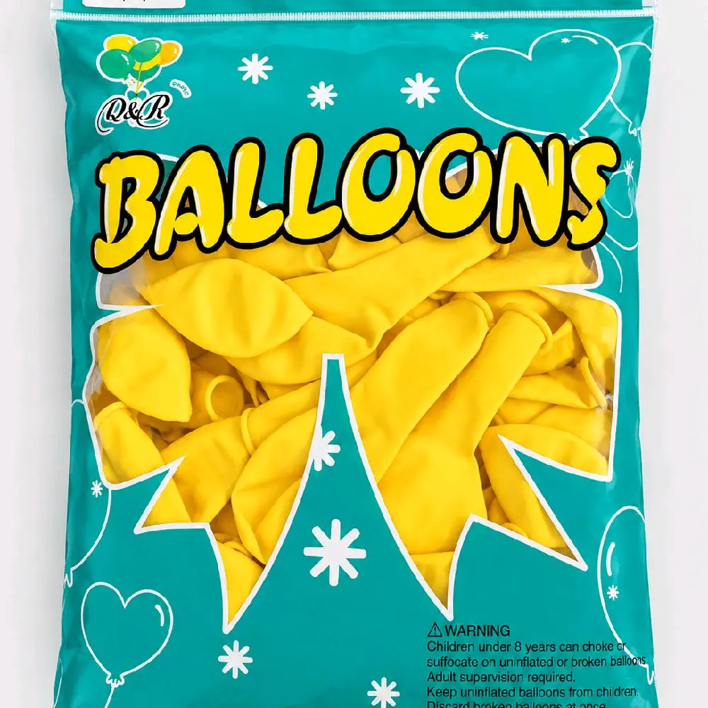 100-Pack 10-12 Inch Durable Sturdy Latex Balloons for Home Household Events, Birthday, Wedding