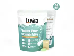 LUVIRA Glass Cleaning Tablets – Designed for Car Windshields | Light Home Use Compatible Automotive