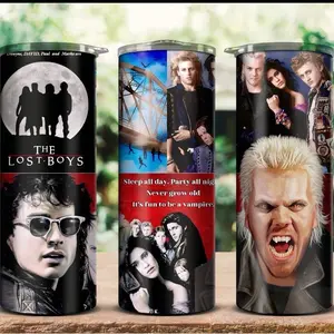 The Lost Boys 20oz Tumbler – Retro Vampire Vibes Insulated Water Bottle Straw Lid Kids