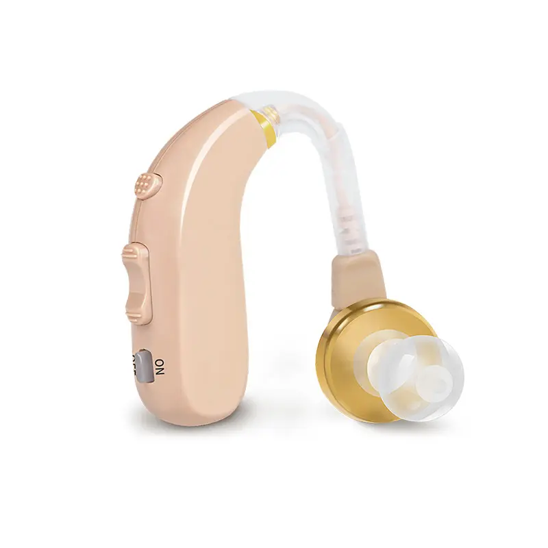 Coniler C-109A Behind-The-Ear Rechargeable Hearing Aid, 25-Hour Long Battery Life, Comfortable Lightweight Hearing Amplifier for Seniors with Mild-Moderate Hearing Loss all-day comfort