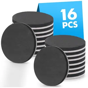 16-Pack Furniture Sliders for Hardwood Floors, Save 80% Effort Safely and Easily, The Glide Tool Set for Heavy Furniture and Appliances,  Floor Protectors and Moving Pads (16 Felt 3.5" Slider)