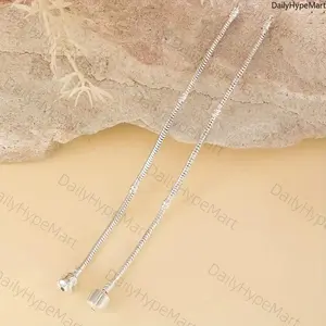 Elegant Simple 925 Silver Bead Bracelet, Fashion Accessory for Easter & Mother's Day