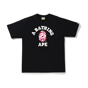 BAPE ABC Camo College Tee Black/Pink