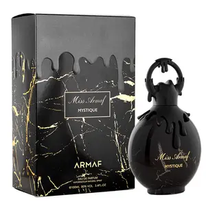 Miss Armaf Mystique for Women - 3.4 oz, Eau de Perfum Spray for Her - New Long Lasting Black Women's Fragrance for Valentine Day Gift, Mini Perfumes