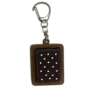 Chocolate Toaster Pastry Pop Tart Fidget Clicker: keychain accessory, stress relief, cute must have