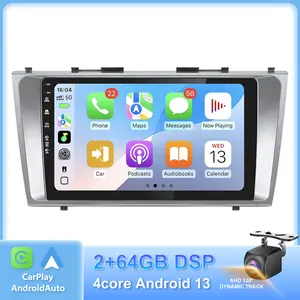 2+64G 5G-WiFi6 4Core Car Radio Stereo for Toyota Camry 2006-2011(Not Fit JBL),9 inch Touch Screen Head Unit with Wireless Carplay Android Auto GPS Bluetooth SWC FM 1080P Backup Camera