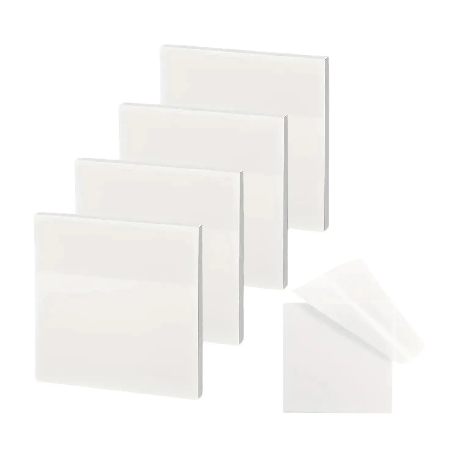Transparent Sticky Note Pad, 50sheets Clear Square Sticky Labels Memo Pads, Stationery Kit Sticky Note Pads, Office Stationery & Supplies, Halloween G