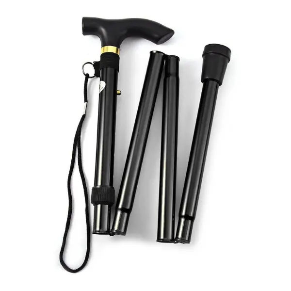 HALLOWEEN GIFT Folding Lightweight Walking Cane – Adjustable Aluminum Collapsible Travel Walking Stick with Non-Slip Rubber Base, Portable Mobility Aid for Men & Women