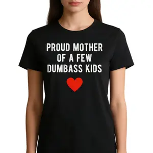 Proud Mama of Tiny Chaos-Goblins Tee - Funny Mother's Day Graphic Tee, Unisex Summer Top,Cotton, Casual Streetwear Gift Shirt, Classic Crewneck, Short Sleeves, Soft & Breathable Fabric, Womenswear Essential