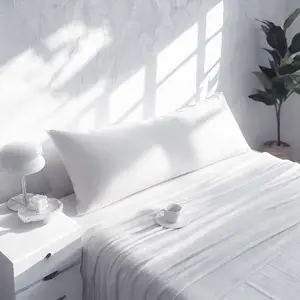 1 Pack Cotton Body Pillowcase – Luxuriously Soft & Breathable, Solid Color Design, Envelope Closure