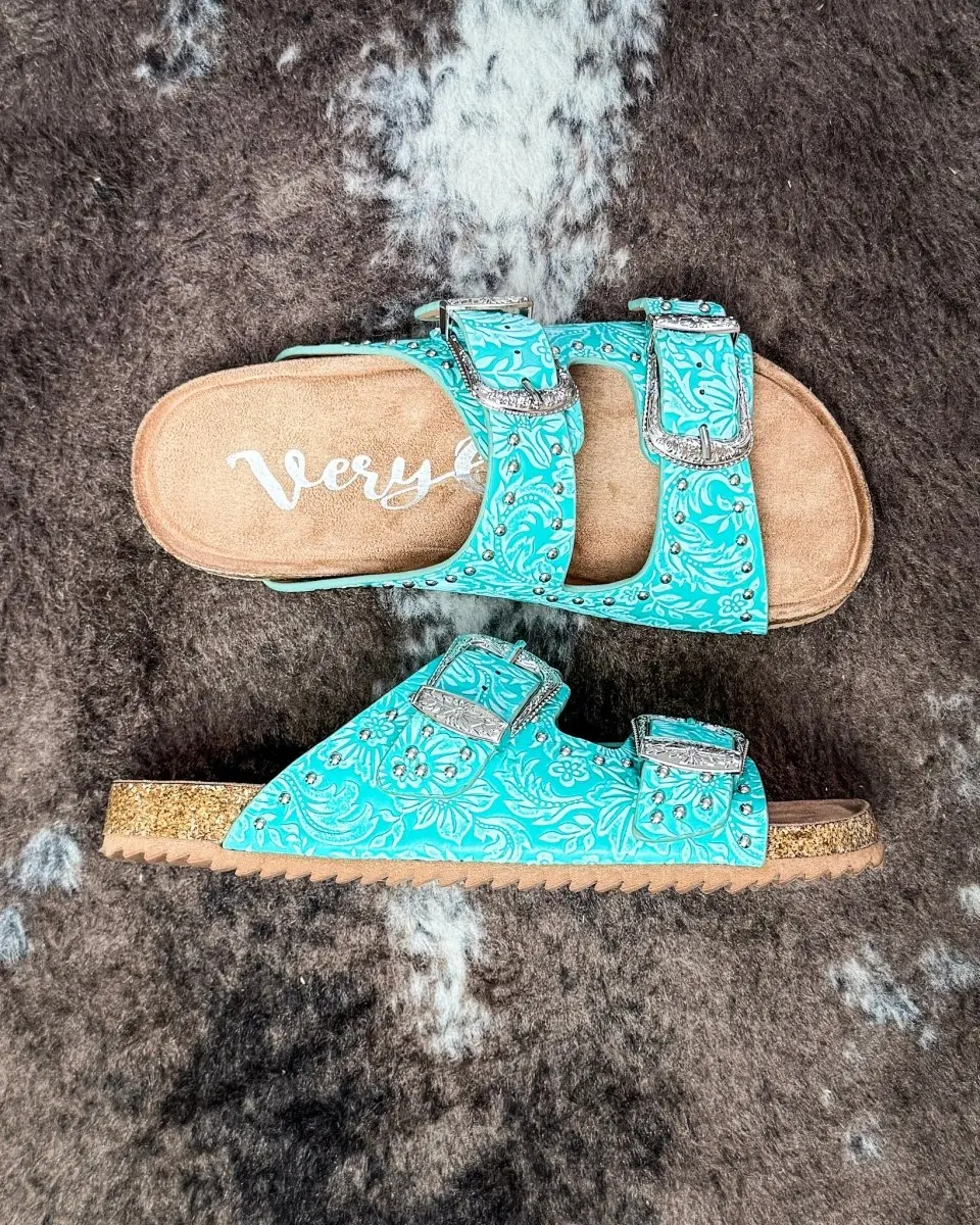 Heidi Sandal in Turquoise by Very G