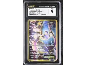 2016 Evolutions #103/108 Mewtwo EX Evolutions CGC 9