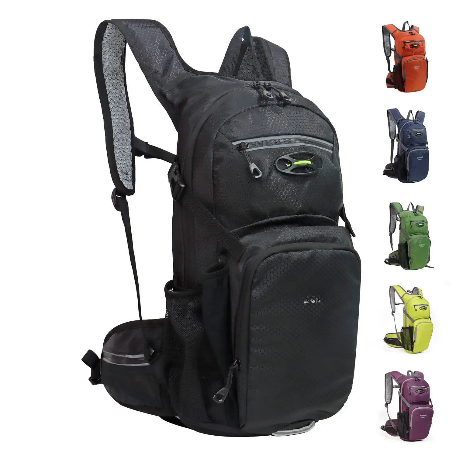 Hiking Daypack Waterproof Biking Backpack 15L Lightweight Durable for Ski Snowboarding Running MTB Cycling