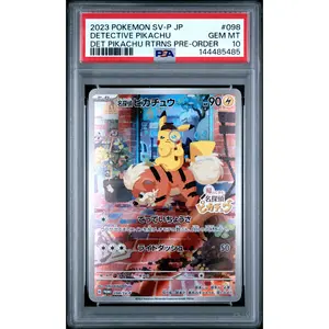 Detective Pikachu PSA 10 2023 Pokemon Japanese Sv-P Promo #098