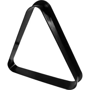 Triangle 8 Ball and 9 Ball Rack for Pool Table, Suited for 2-1/4" Pool Balls, Black Plastic Triangle Billiard Racks Practical Pool Table Accessories