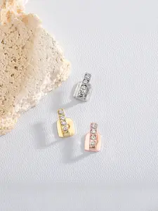 Hiphop Style Single Tooth Grillz with 8a Zirconia, Punk Streetwear Jewelry, Gold Plated, Trendy Personalized Accessory, Tooth Gem