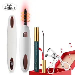 Heated Eyelash Curlers - Eye Lash Curler Heat  with LED Display 2 Temp Settings Natural Curling 24H Long Lasting for Women Makeup Tools Gifts