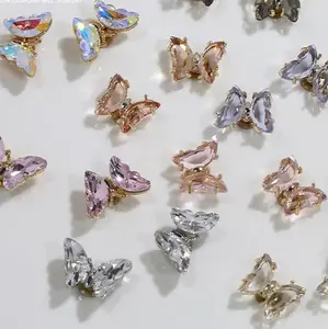 Rotatable butterfly spinner charm