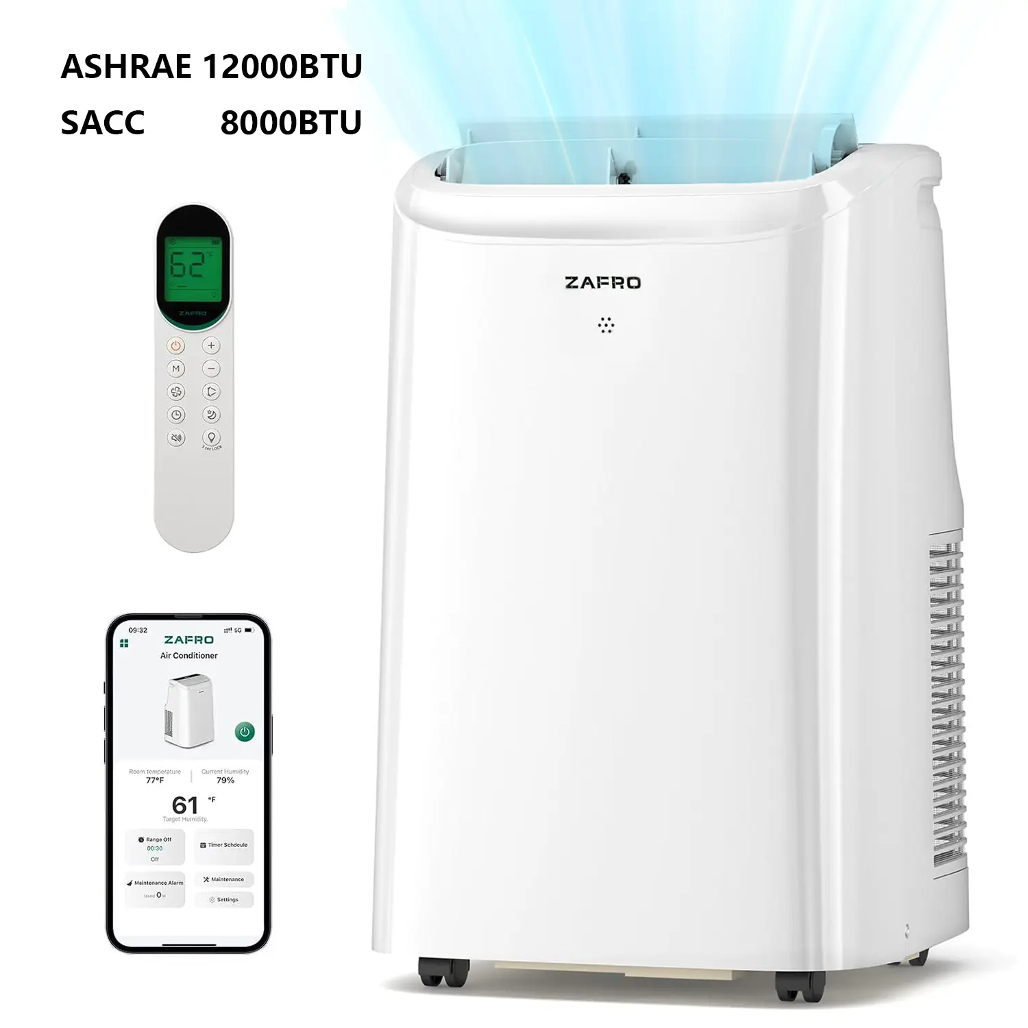 White     12,000 BTU