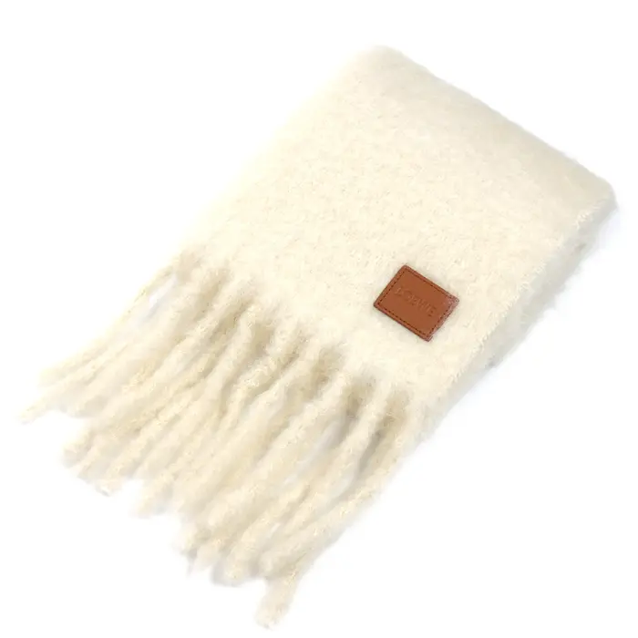 Pre-owned Loewe Wool Small Leather Goods Mohair Nylon Scarf