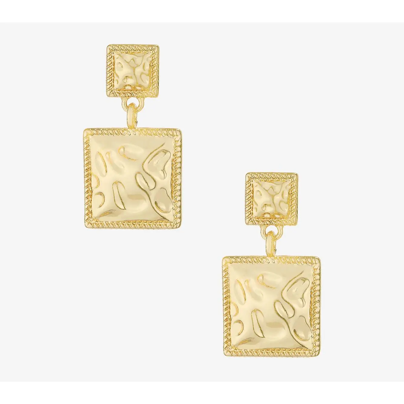 Ettika Repeated Square Dangle Earrings