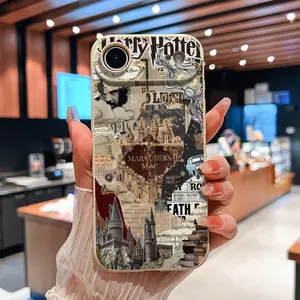 Magic Castle Liquid Silicone Straight Edge Phone Case for iPhone 17/16 Pro Max 15 14 13 12 11 XR XS Plus Soft TPU Shockproof Protection Slim Matte Cover