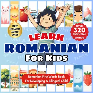 Learn Romanian For Kids: Bilingual English & Romanian Early Language Learning Book For Baby, Toddlers, & Children | My First Romanian Book