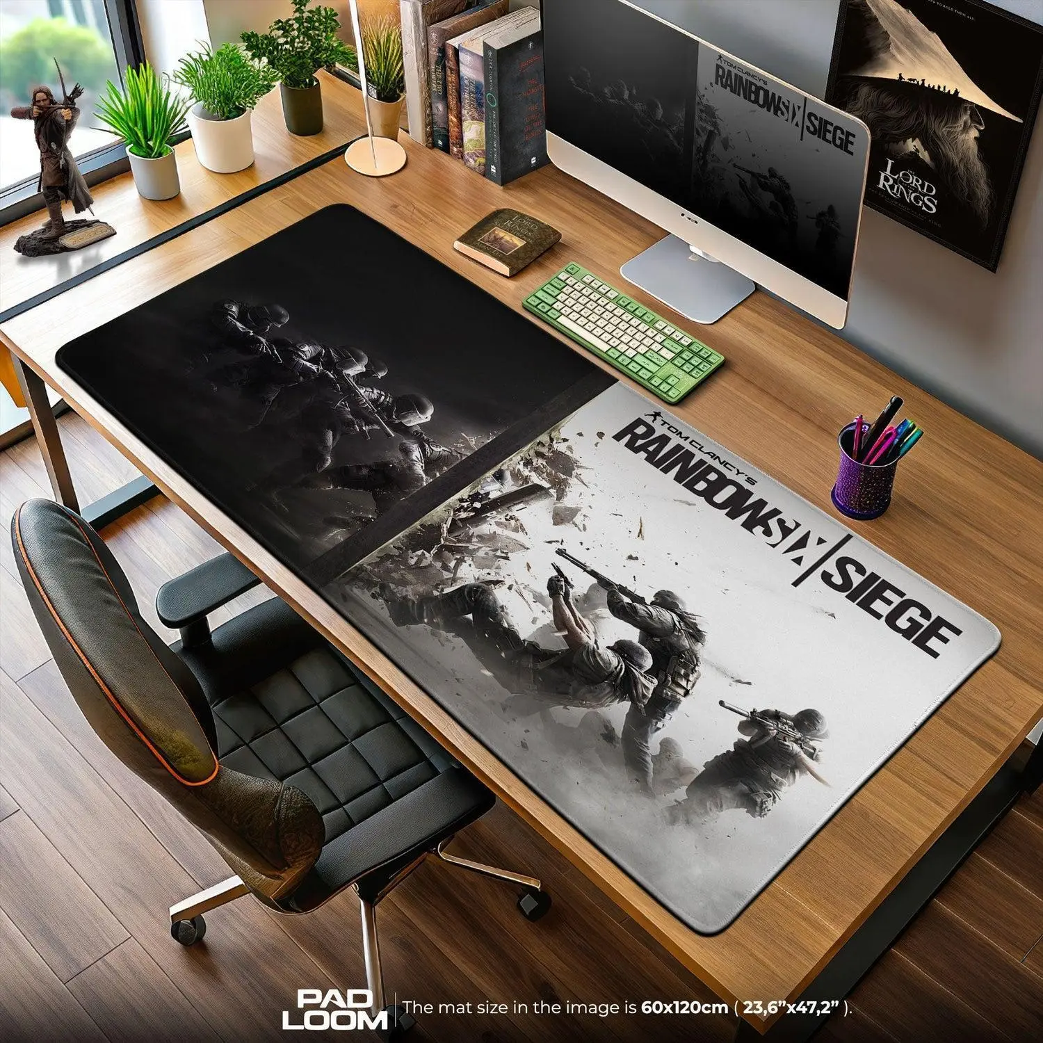 Rainbow Six Siege Breach Mouse Pad, Game Tactical Gaming Desk Mat, Desk Mat, PC Accessories