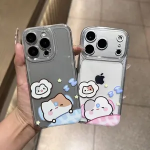 sleeping cat Pair couple Phone Case for use with iphone 17 air 16 pro max 15 plus 14 pro 13/12/11 Romantic catty phone cases for couple iphone X/XS XSMAX XR 7/8 PLUS kawaii pussycat phone case