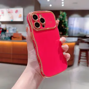 Wave Shape Heart Pattern Phone Case, Anti-drop Cellphone Protective Case, Total Protective Shockproof Mobile Phone Cover for iPhone 16Pro Max 15Pro 14Plus