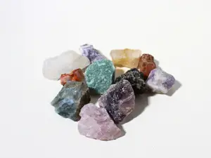 Quartz Tumbling Mix - 11 Stone Variety from Madagascar and Brazil I Raw Crystal Gemstones for Tumbling, Crafts and Art