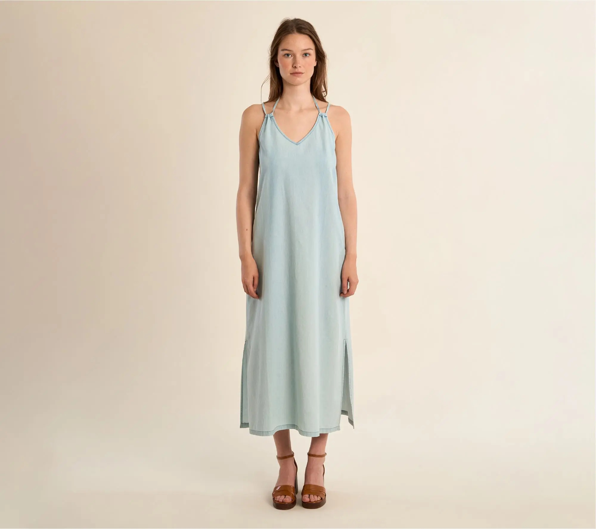 Molly Bracken Side Slit Maxi Dress