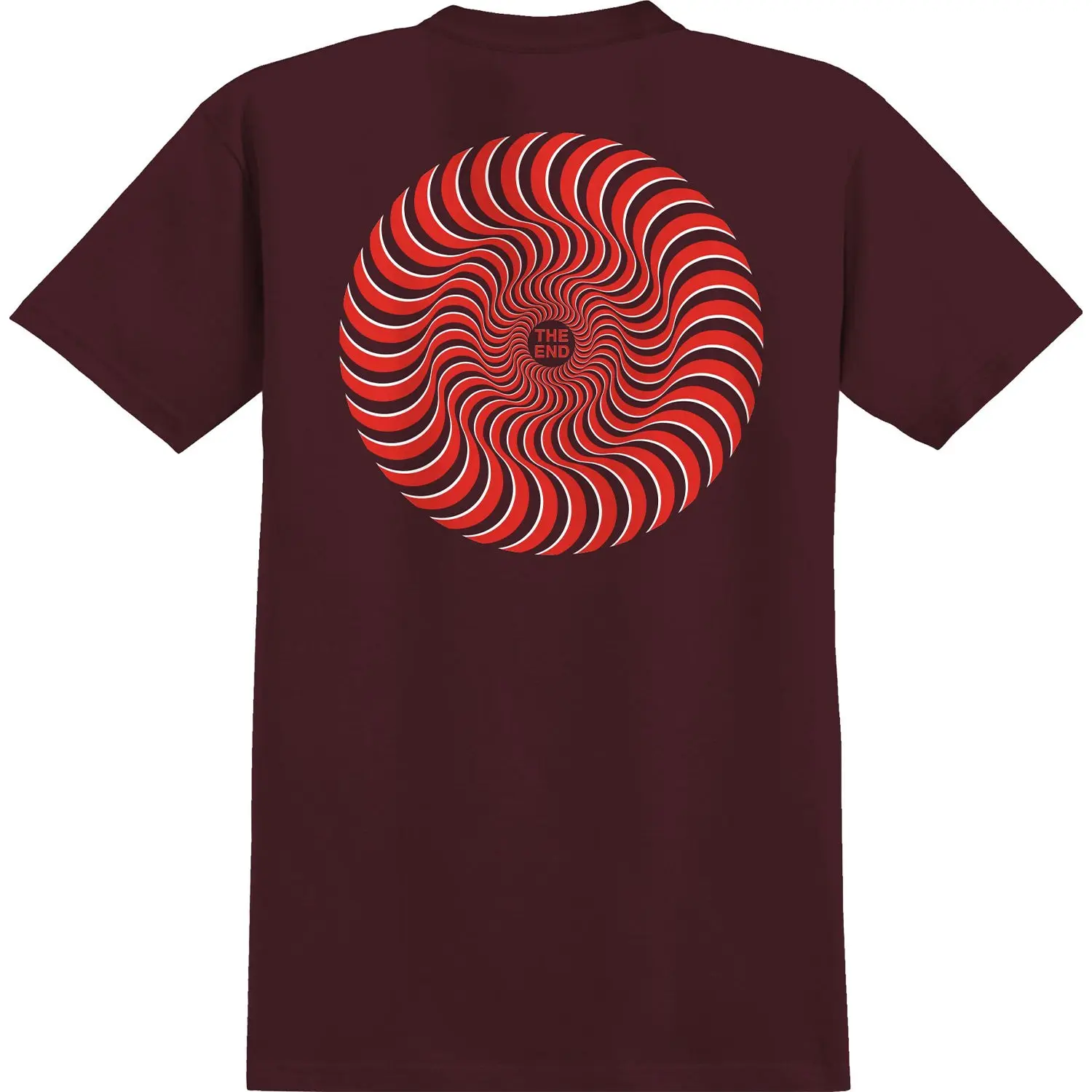 Spitfire Wheels Shirt Classic Swirl Overlay Burgundy/Red/White