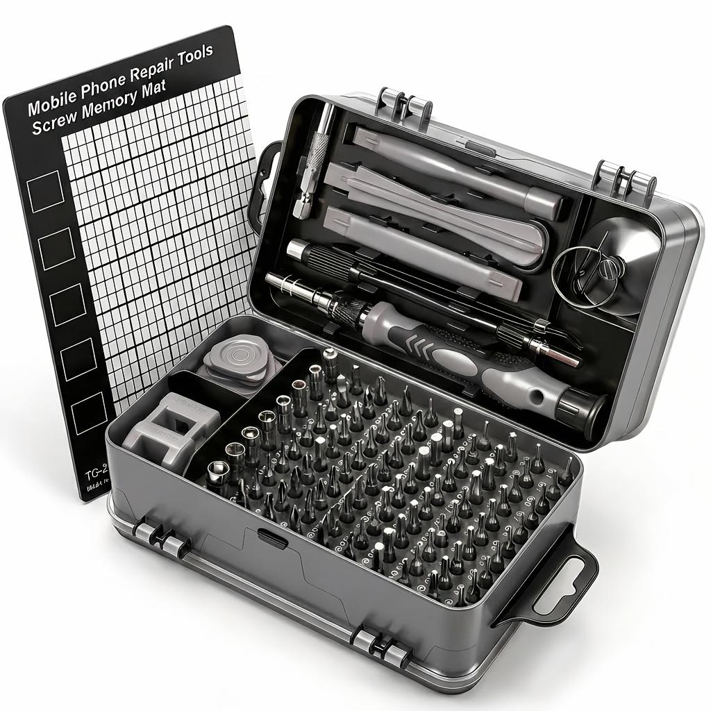 117in 1 Or 132in 1 Precision Screwdriver Set, Small Screwdriver Set And Magnetic Repair Tool Kit with Torx Triwing Bits, Multi Screwdriver, Multi Bit Screw Driver, Bit Driver, Phillips Screwdriver And Flathead Screwdrivers for Electronics