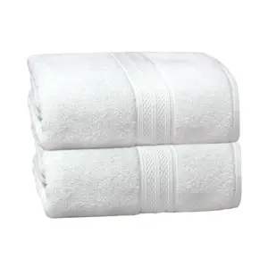 Soft Giant Bath Sheet - 2 Pack Oversized 35x70 Extra Large Luxury Towel 600 Gsm Ringspun Absorbent Quick Dry Bathroom Shower Hotel Spa White