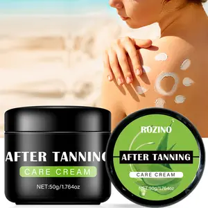 ROZINO After Tanning Care Cream Sun Burn Pure Skin Relief Moisturizing Soothing Face & Body Cream 50g for Post-Tanning Relief